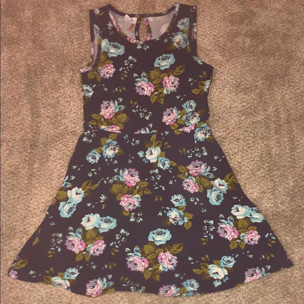 Blue floral dress  Route 66 original clothing co.